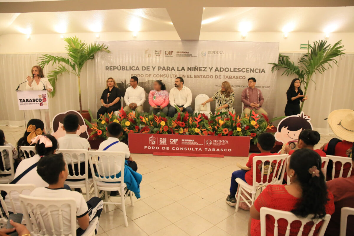 Gobierno  e instancias federales conjuntan esfuerzos para construir un mejor futuro para infantes y adolescentes de Tabasco