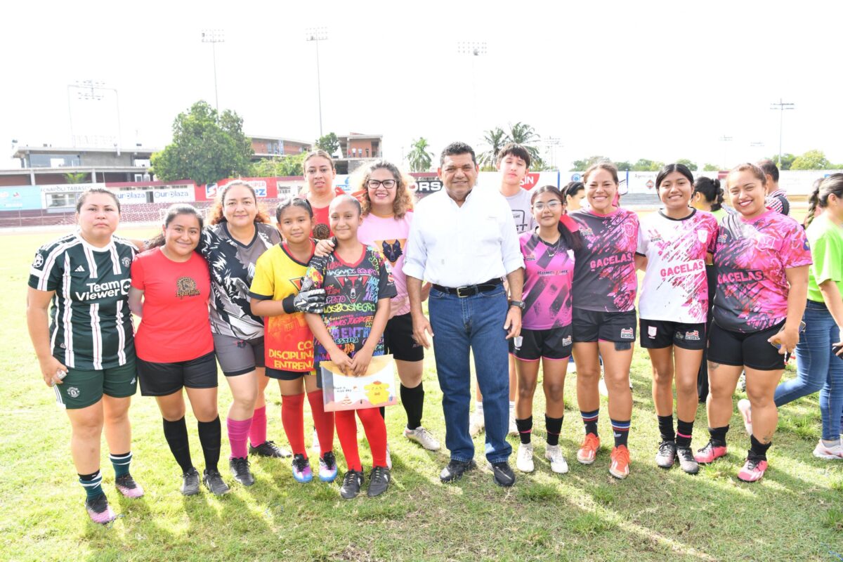 Refrenda Gobierno del Pueblo compromiso con la equidad e igualdad de género; inaugura Javier May Primera Copa Femenil de Futbol IEM 2025
