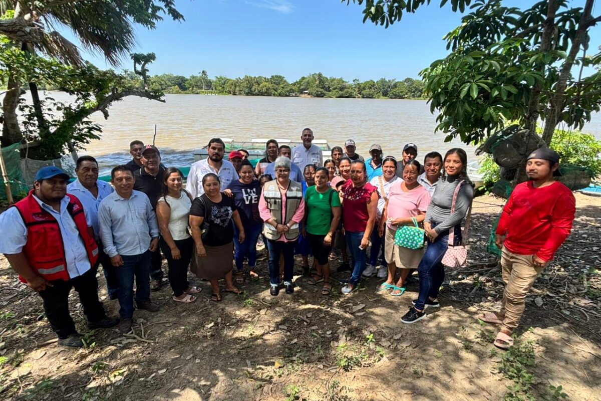 Supervisa SEDAP avances de Pescando Vida en Centla