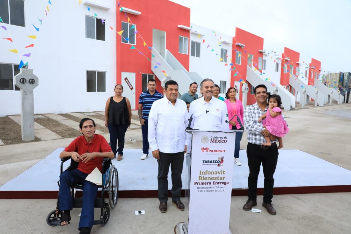 INFONAVIT construirá 50 mil viviendas más en Tabasco; suman 90 mil en el sexenio.