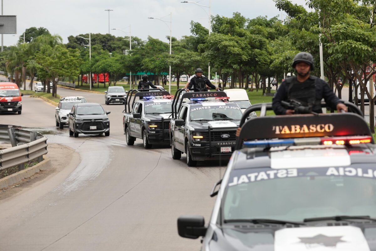 SSPC intensifica la  vigilancia en la capital tabasqueña.