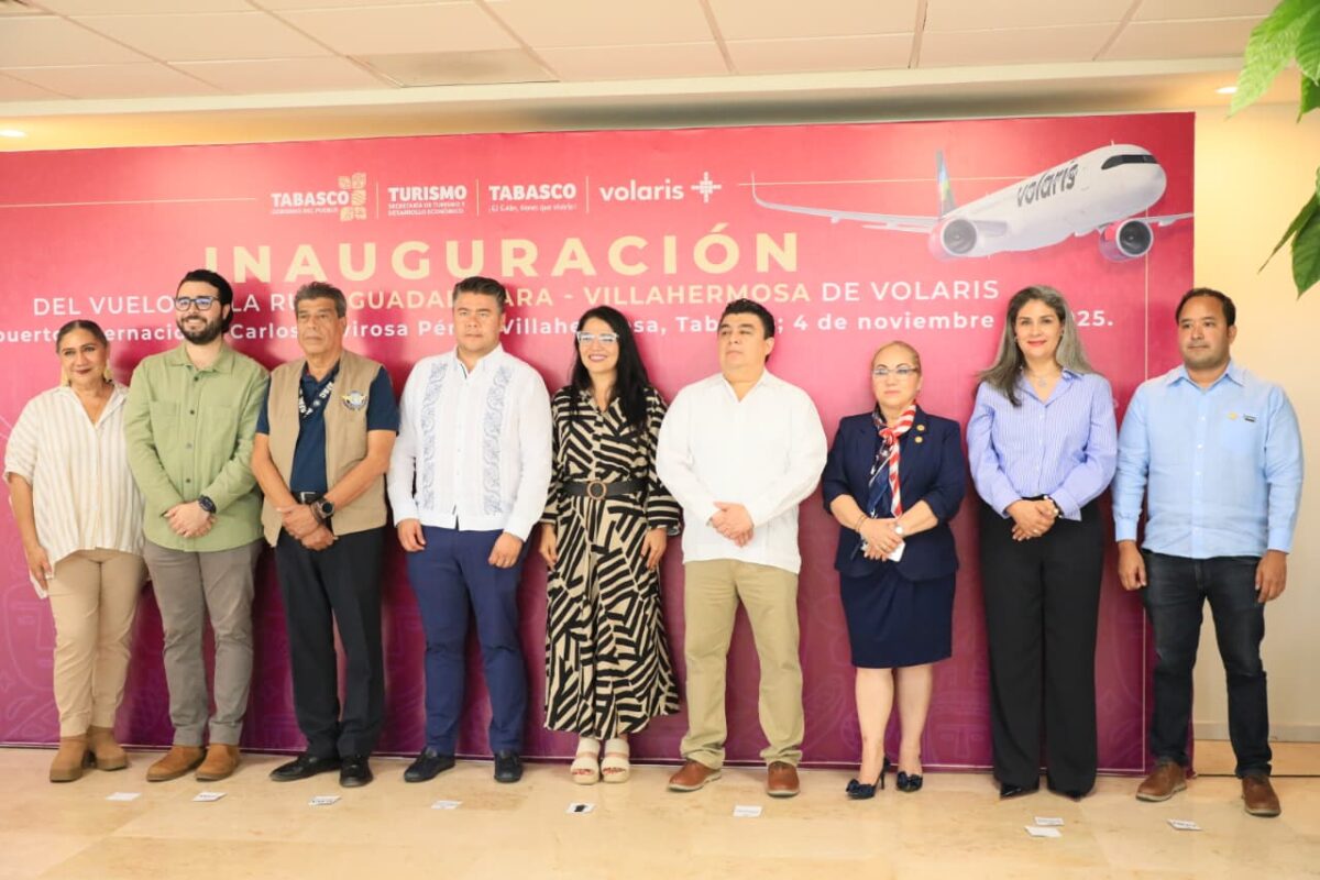 Tabasco fortalece su turismo con la nueva ruta aérea Guadalajara-Villahermosa