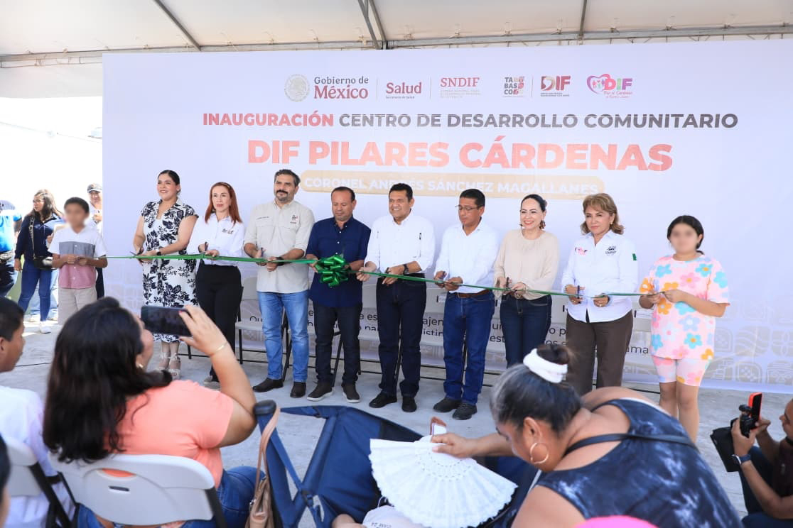 Tabasco avanza con el respaldo del pueblo afirma el Gobernador al inaugurar el CDC Pilares