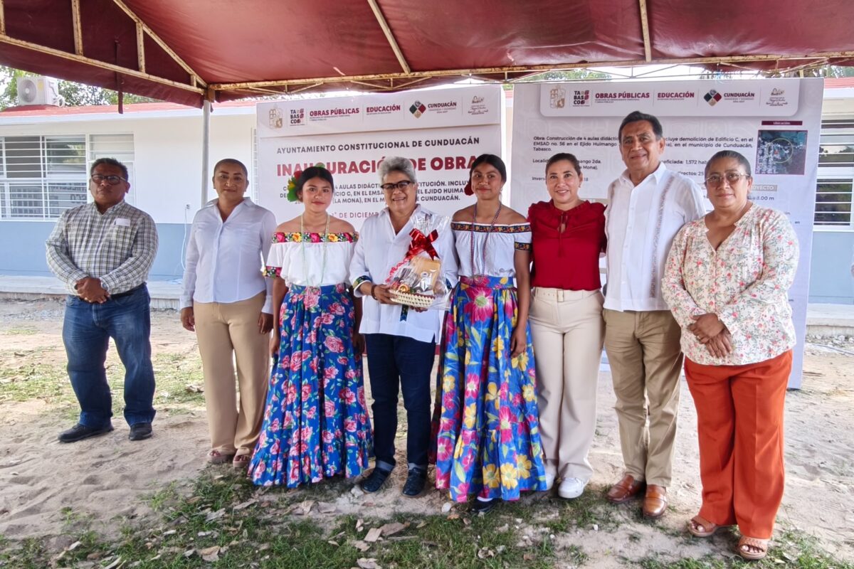Cunduacán: Obras sociales y educativas para el bienestar