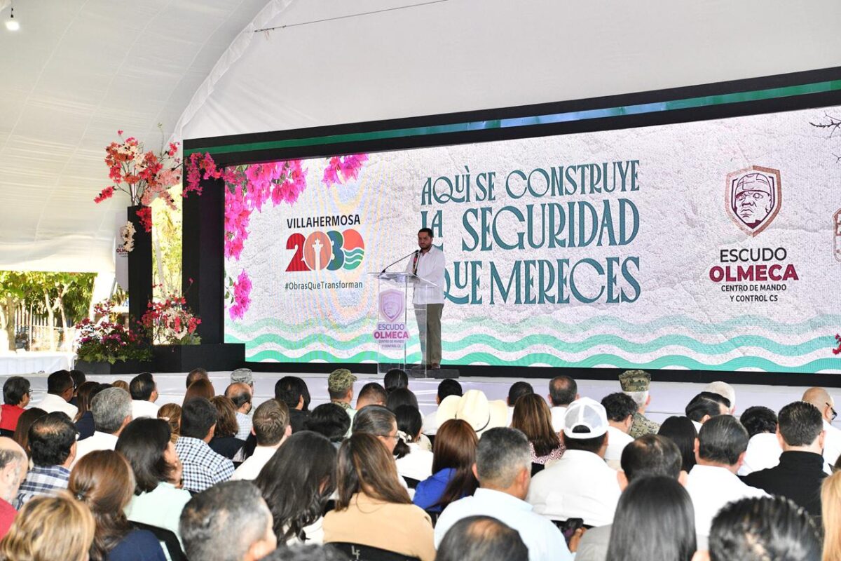 Inicia construcción del “Escudo Olmeca” para blindar la seguridad en Tabasco