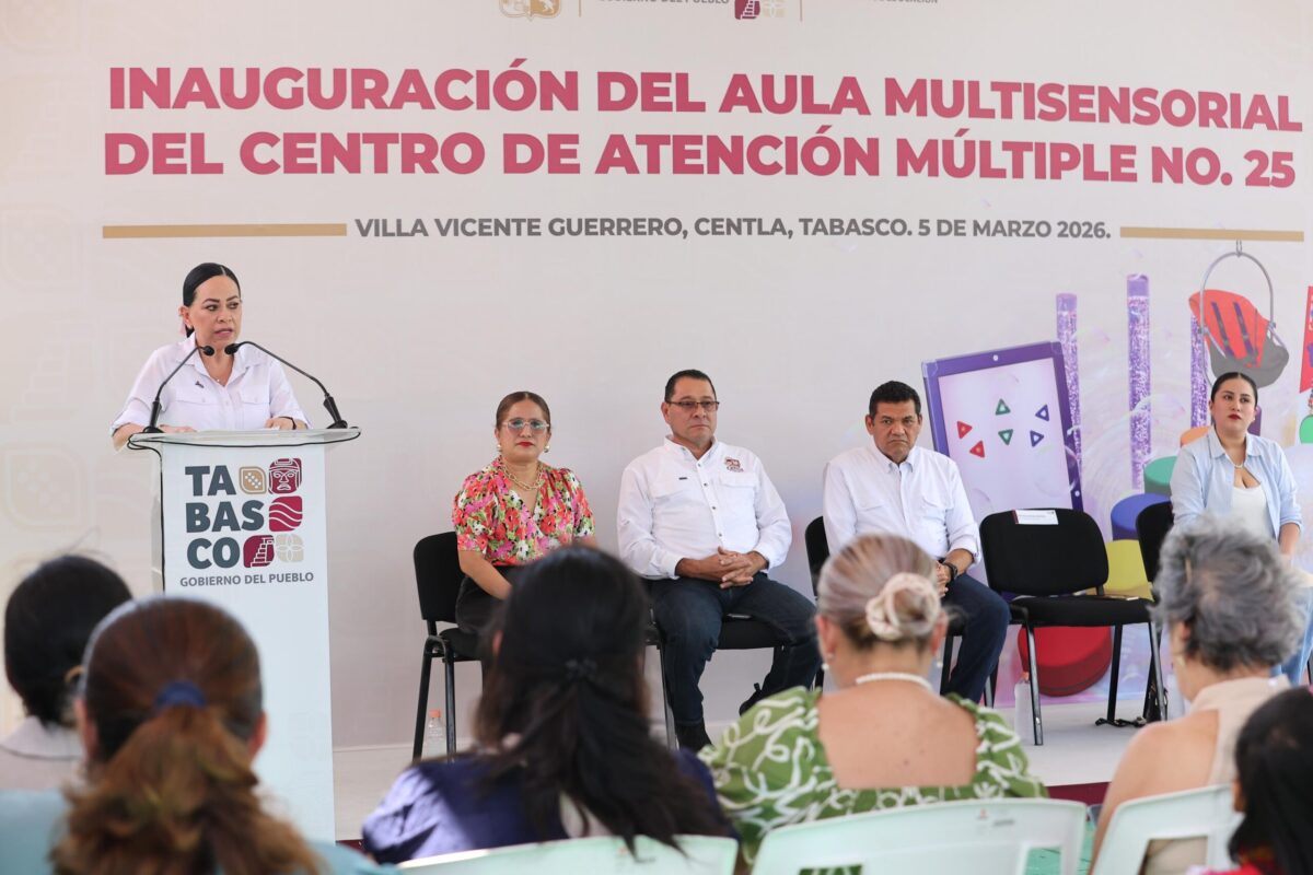 Centla a la vanguardia: Quinta aula multisensorial de Tabasco abre sus puertas