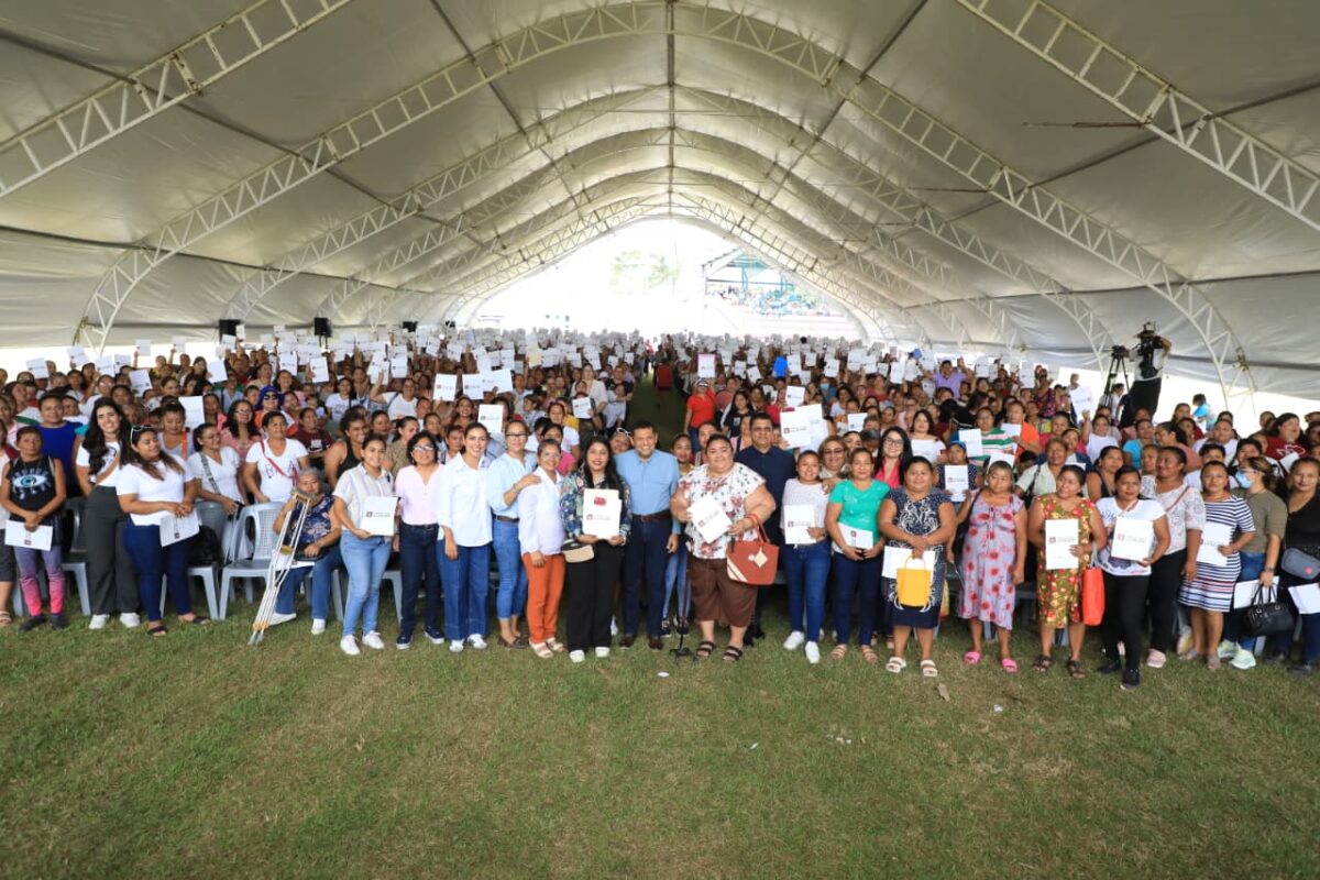 Impulsan autonomía económica: 1,500 mujeres de Nacajuca reciben Tandas