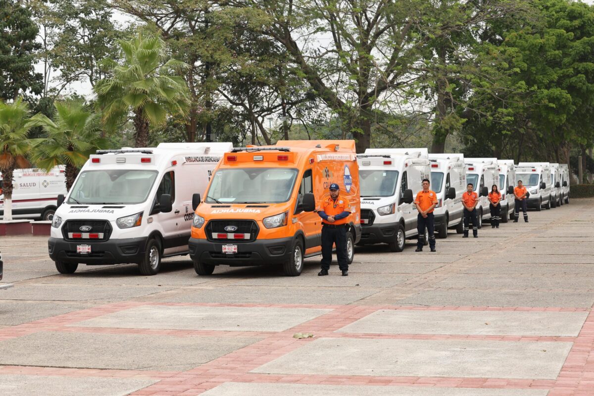 Fortalecen atención de emergencias con 20 nuevas ambulancias en Tabasco