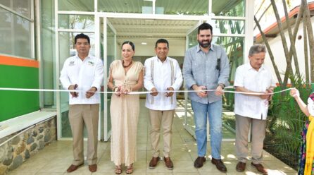 Educación digna con honestidad: Javier May inaugura edificios escolares del CECyTE