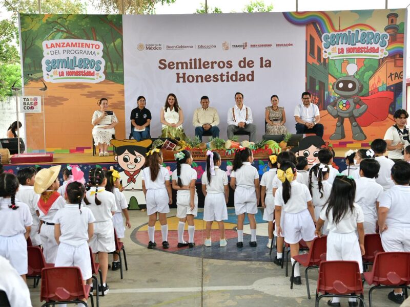 Lanzan en Tabasco “Semilleros de la Honestidad” contra la corrupción